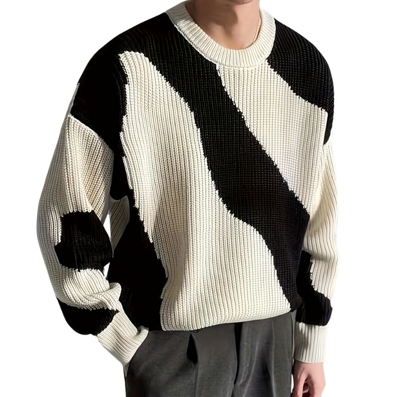 Color Block Knit Sweater